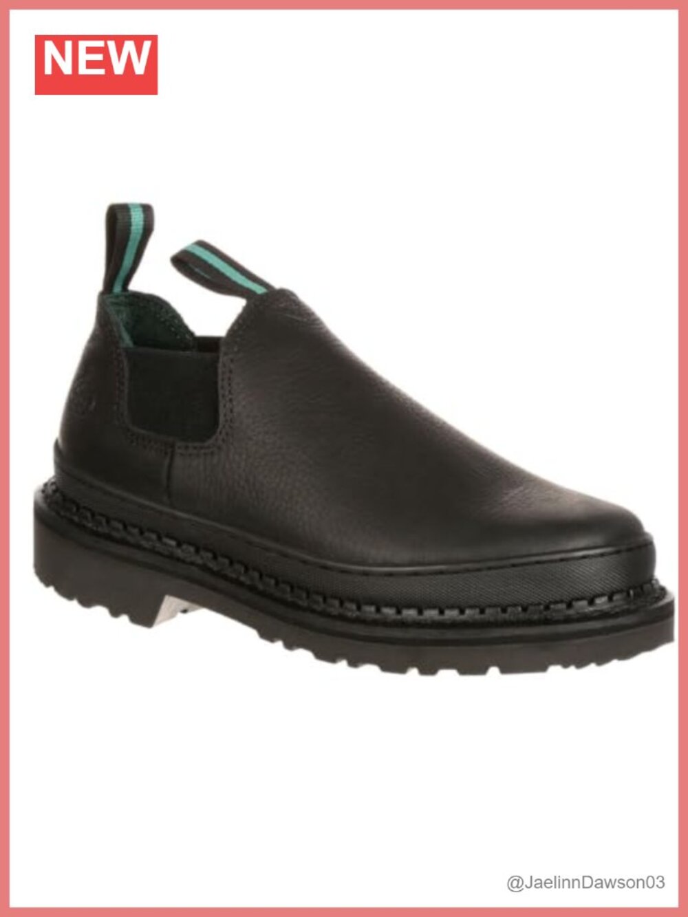 Women's Leather Pull-On Work Loafer with Steel Shank - Round Toe